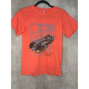 Vintage 1992 Batman Returns Batmobile Movie Graphic T-Shirt‎ Kids Size L 16/18